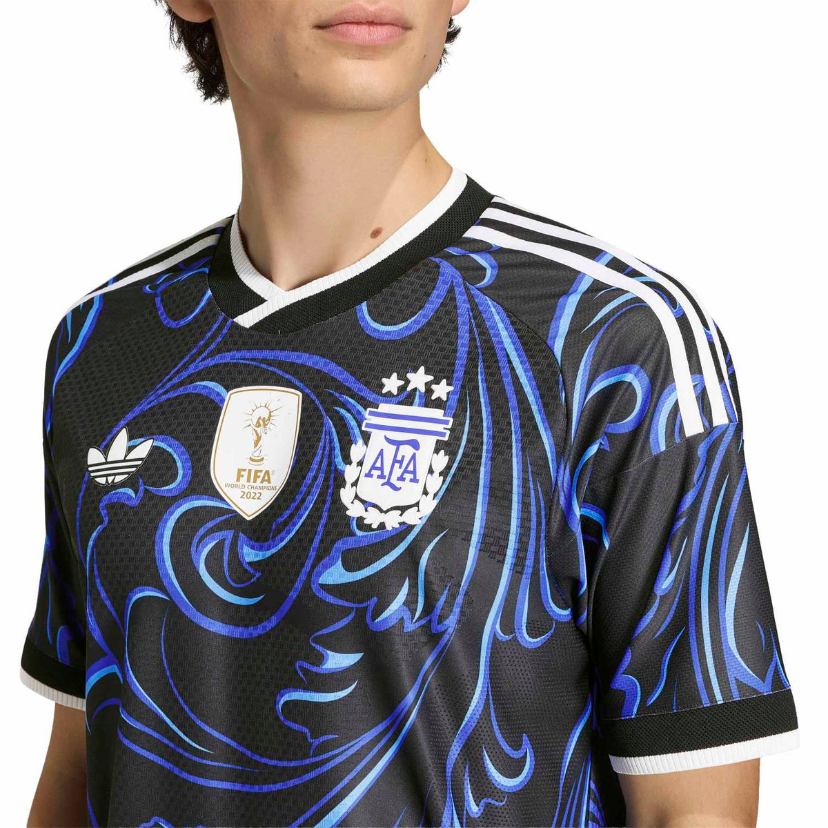 Adidas Argentina 26 Away Authentic Jersey Black