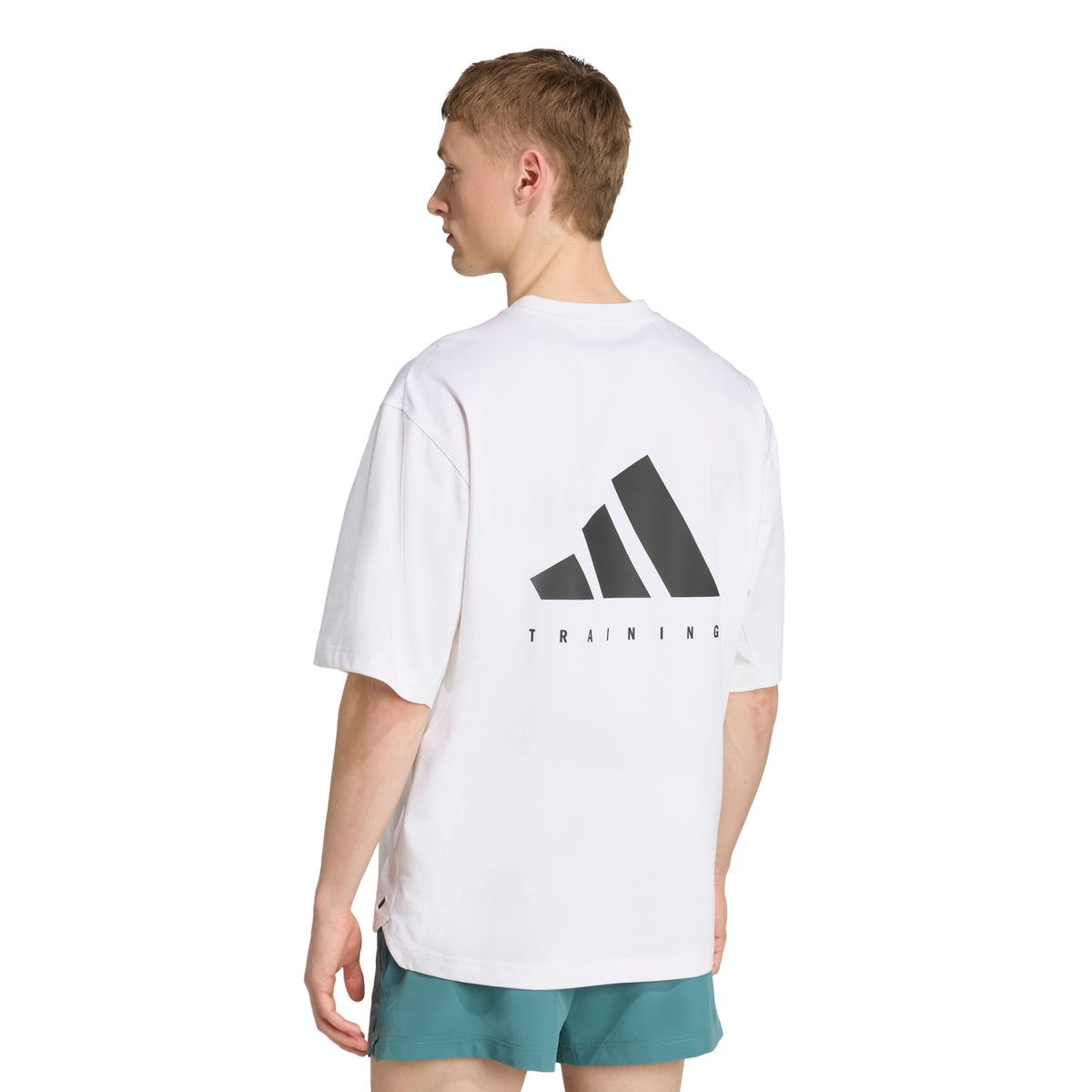 Adidas Men Performance Oversize Tee White