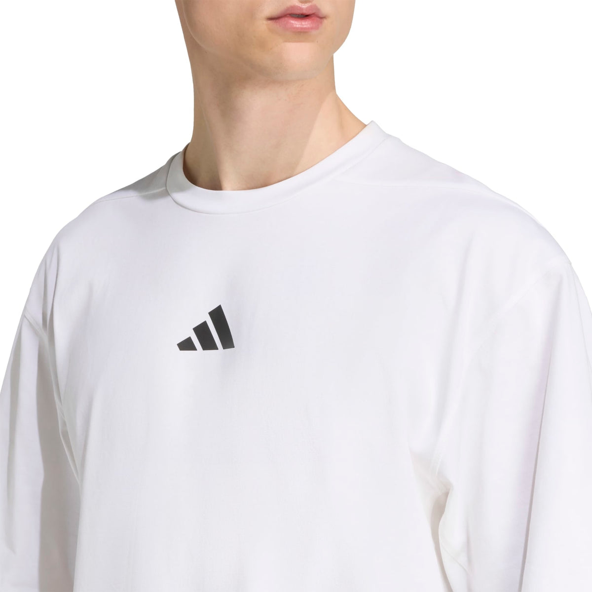 Adidas Men Performance Oversize Tee White