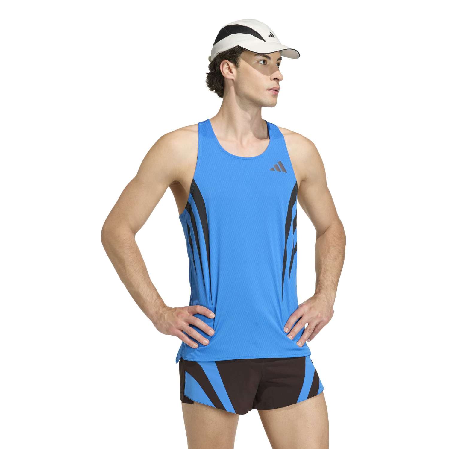 Adidas Adizero Archive Running Tank Top T-Shirt Blue Secondary image