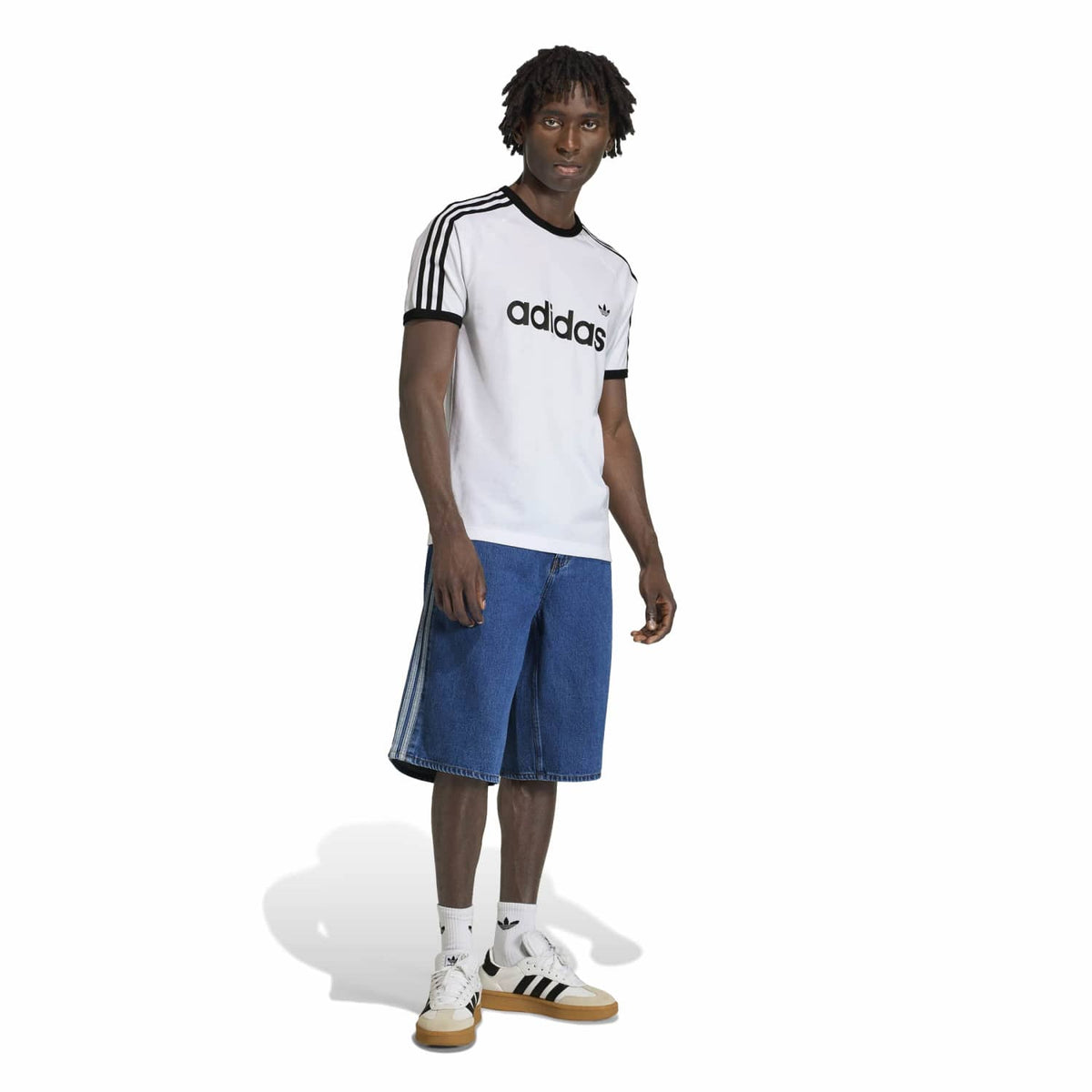 Adidas Firebird Adicolor Denim Shorts Multi