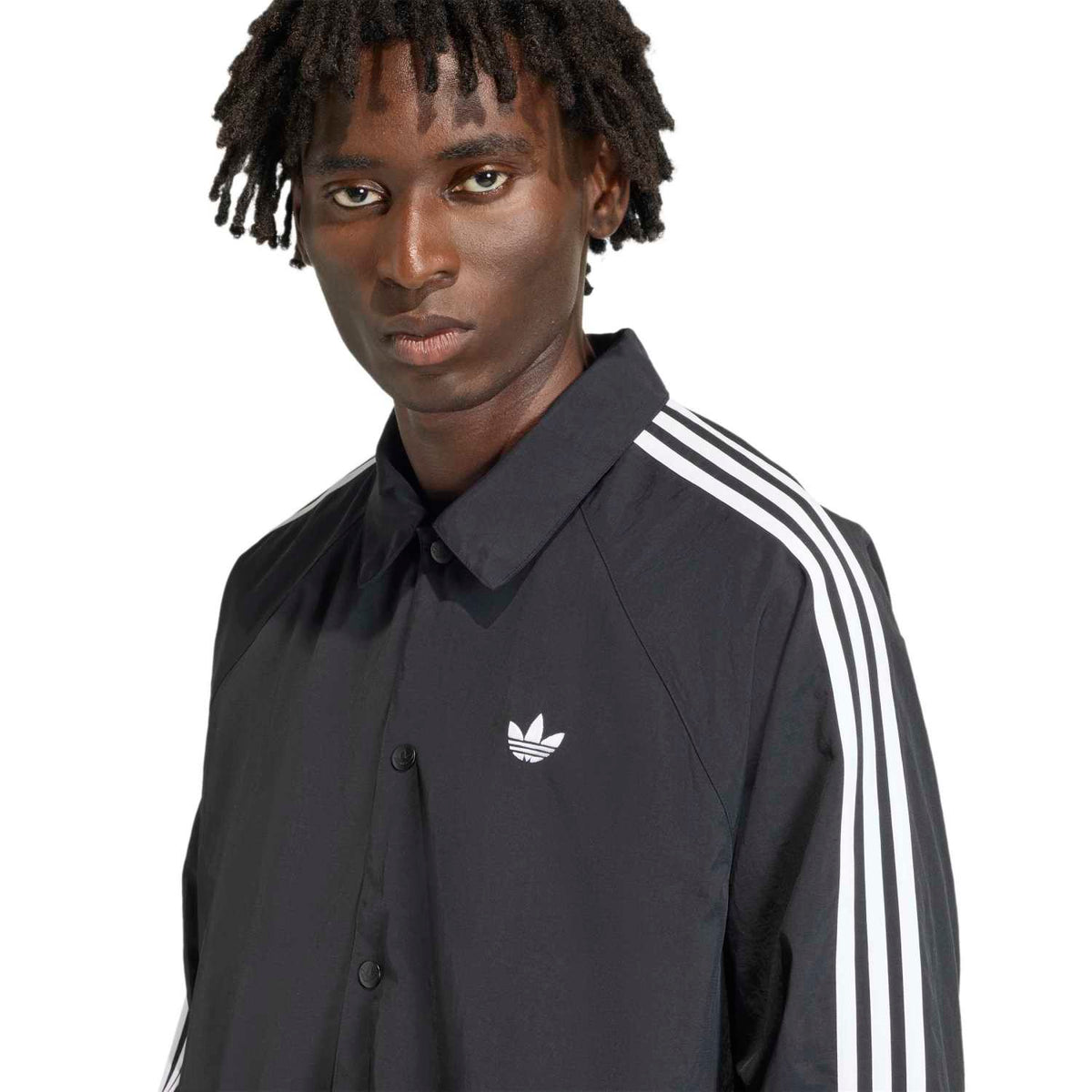 Adidas 3-Stripes Coach Jacket Black
