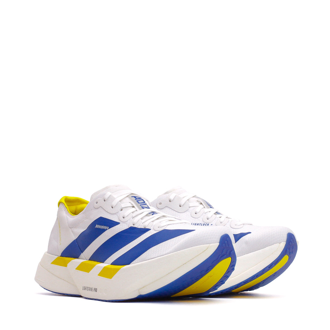 Adidas Men Adizero Adios Pro 4 Cloud White Blue Yellow KI9388