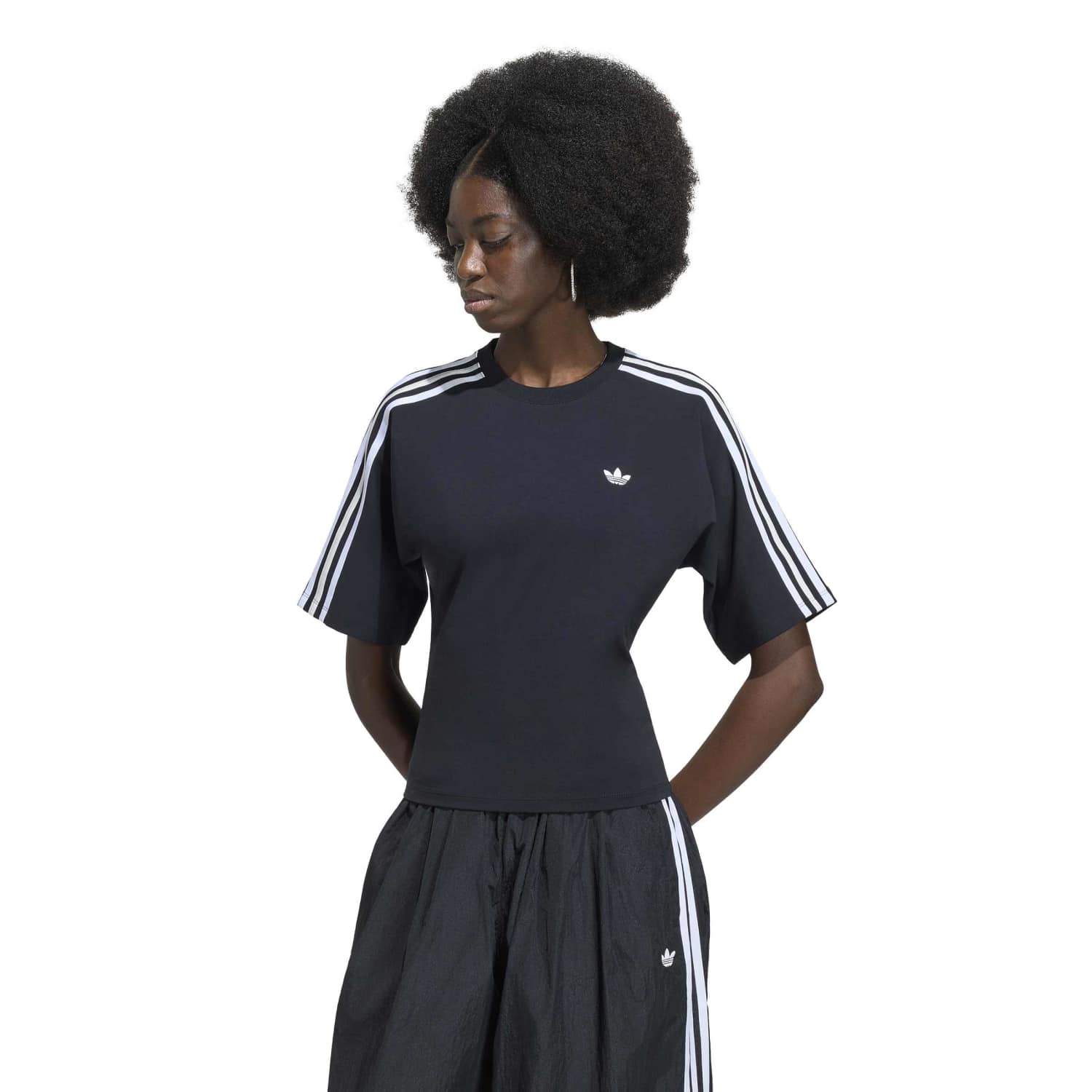 Adidas Women ADILENIUM 5.0 Slim Tee Black Secondary image