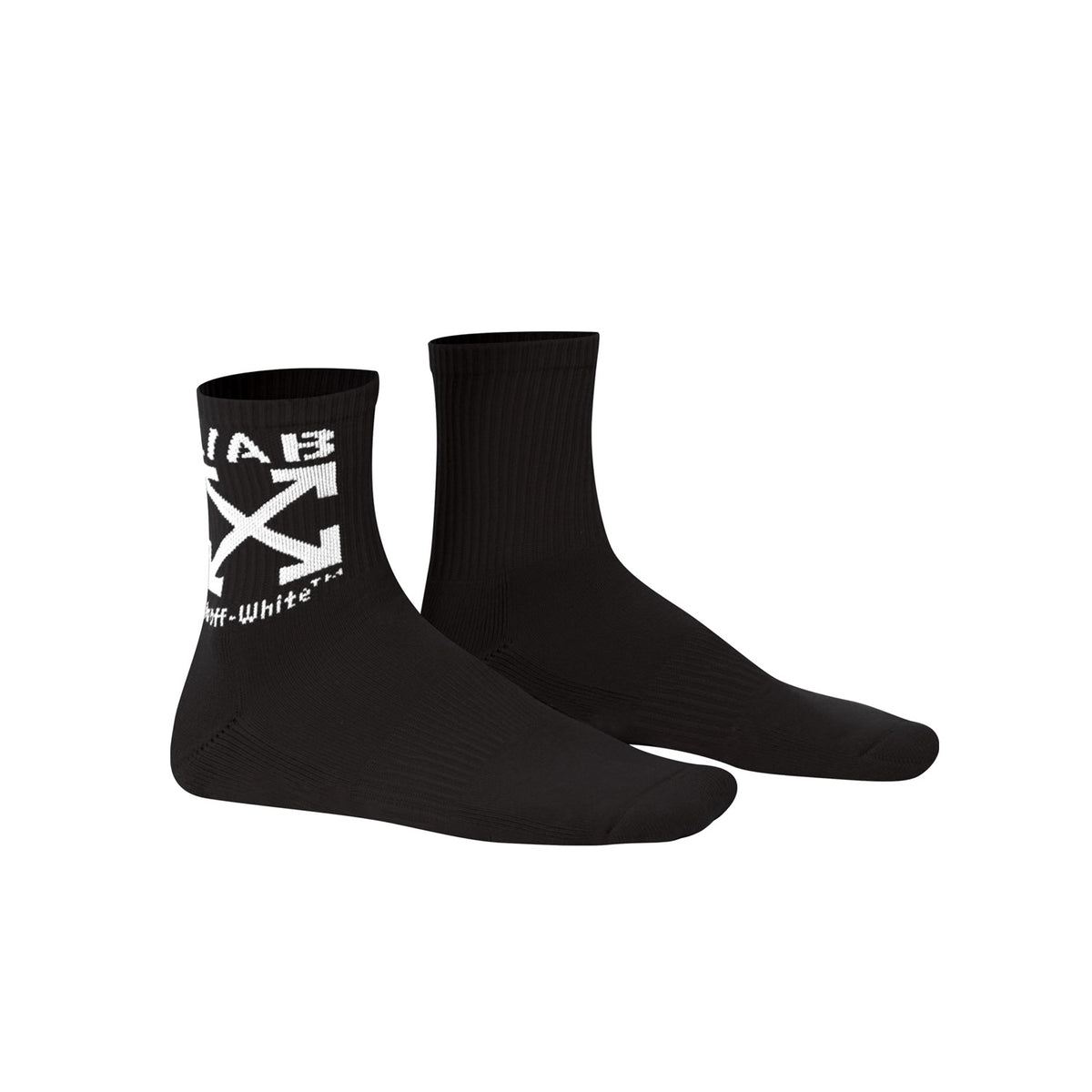 L/AB c/o Off-White Clamp Arrow Below the Calf Quarter Socks Black - 3PK Main image