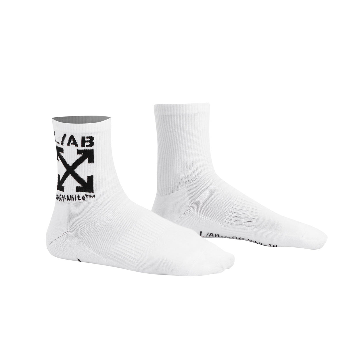 L/AB c/o Off-White Clamp Arrow Below the Calf Quarter Socks White/Multi - 3PK Main image