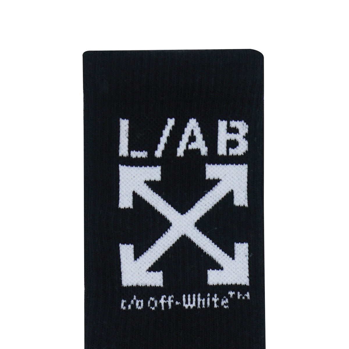 L/AB c/o Off-White Clamp Arrows Mid Calf Crew Socks Black - 3PK