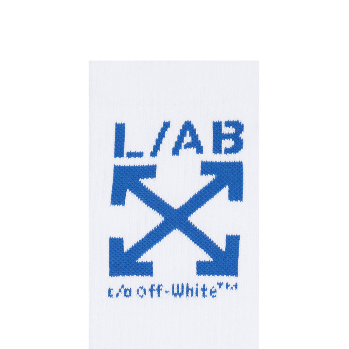 L/AB c/o Off-White Clamp Arrows Mid Calf Crew Socks White/Multi - 3PK