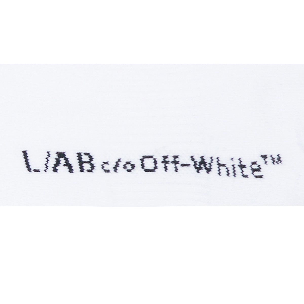 L/AB c/o Off-White Clamp Arrows Mid Calf Crew Socks White - 3PK