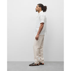 Reigning Champ Linen Arena Relaxed Camp Shirt White Concrete