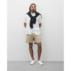 Reigning Champ Linen Retreat Standard Camp Shirt White