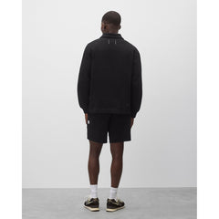 Reigning Champ Midweight Terry Monogram Standard Rugby Sweatshirt Black White