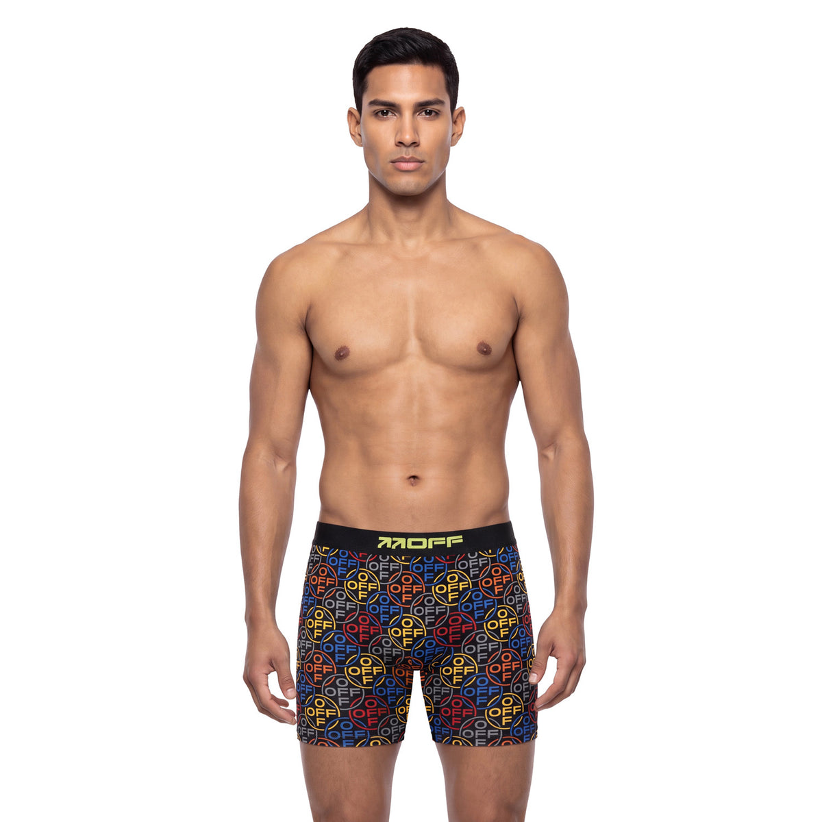 L/AB c/o Off-White Off Logos AOP Boxer Brief Black
