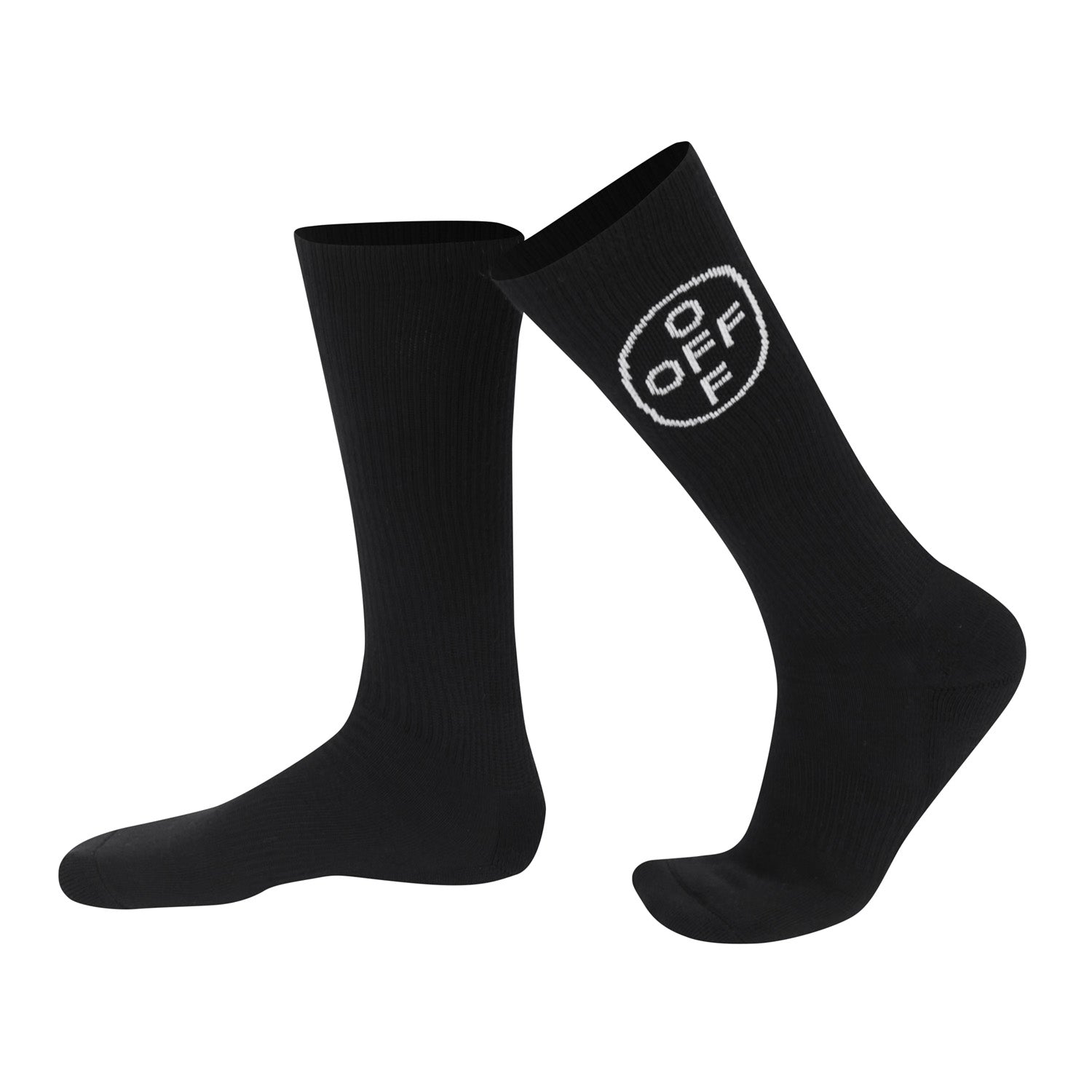 L/AB c/o Off-White Off Mid Calf Crew Socks Black - 3PK Secondary image