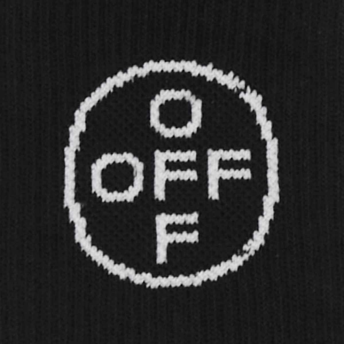 L/AB c/o Off-White Off Mid Calf Crew Socks Black - 3PK
