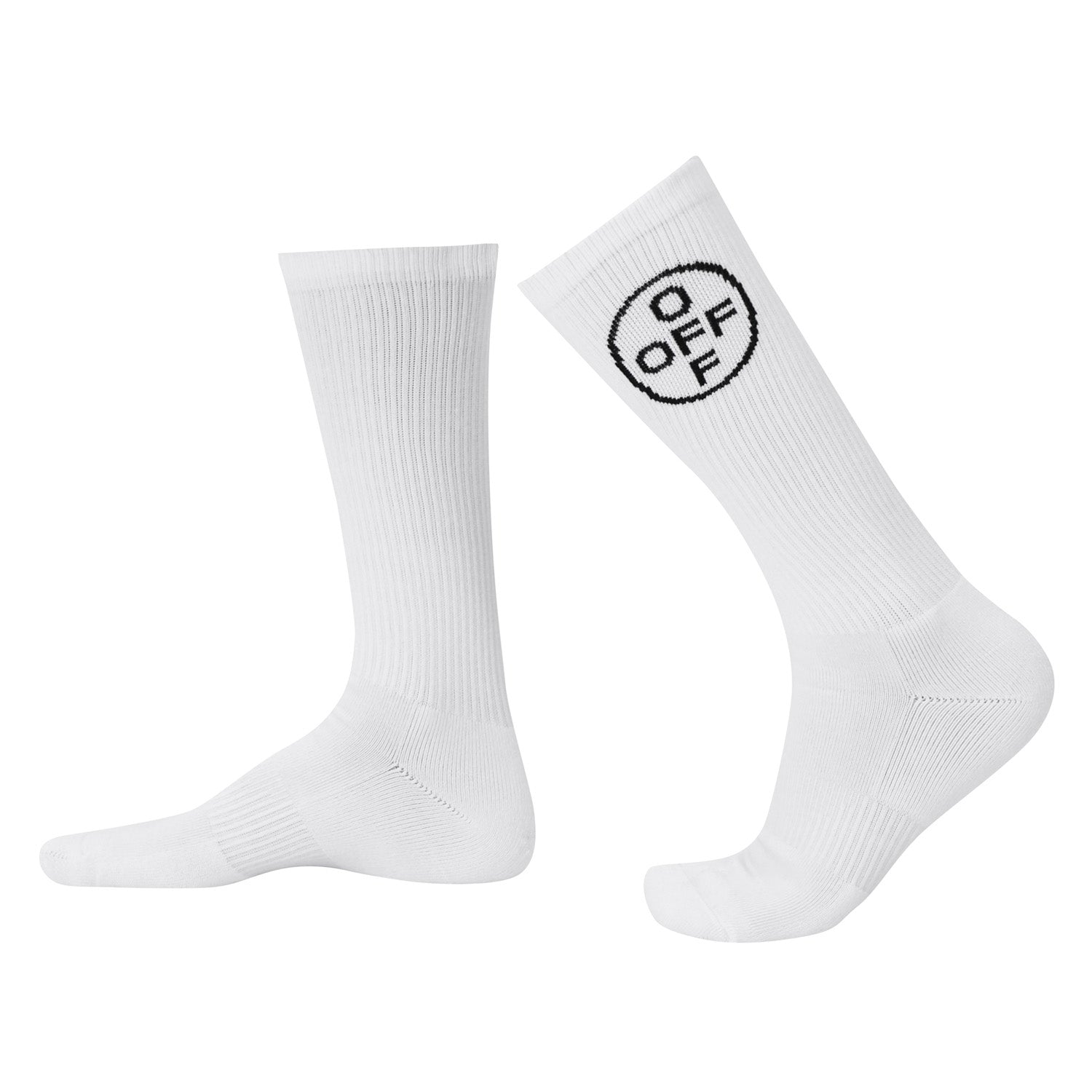 L/AB c/o Off-White Off Mid Calf Crew Socks White - 3PK Secondary image