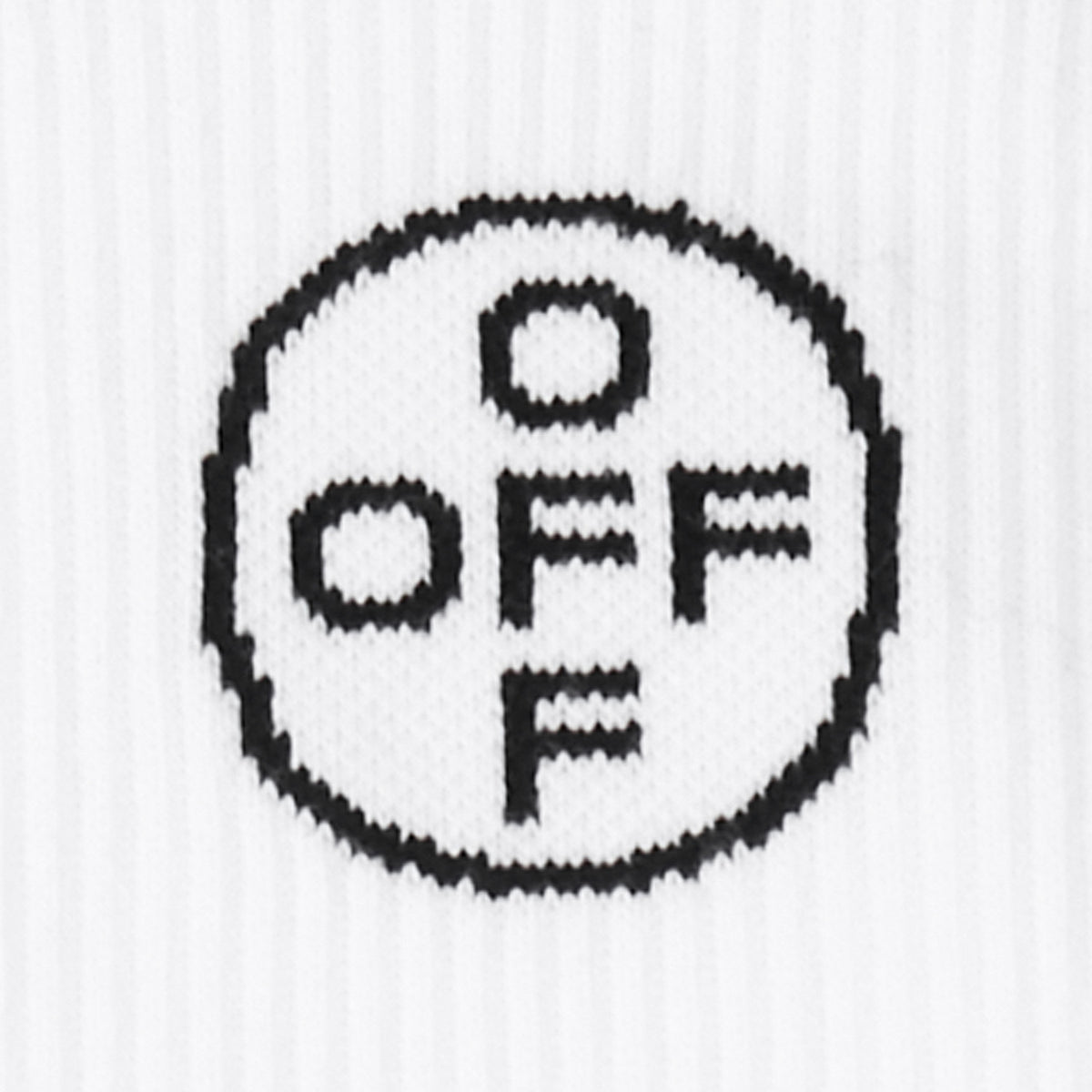 L/AB c/o Off-White Off Mid Calf Crew Socks White - 3PK