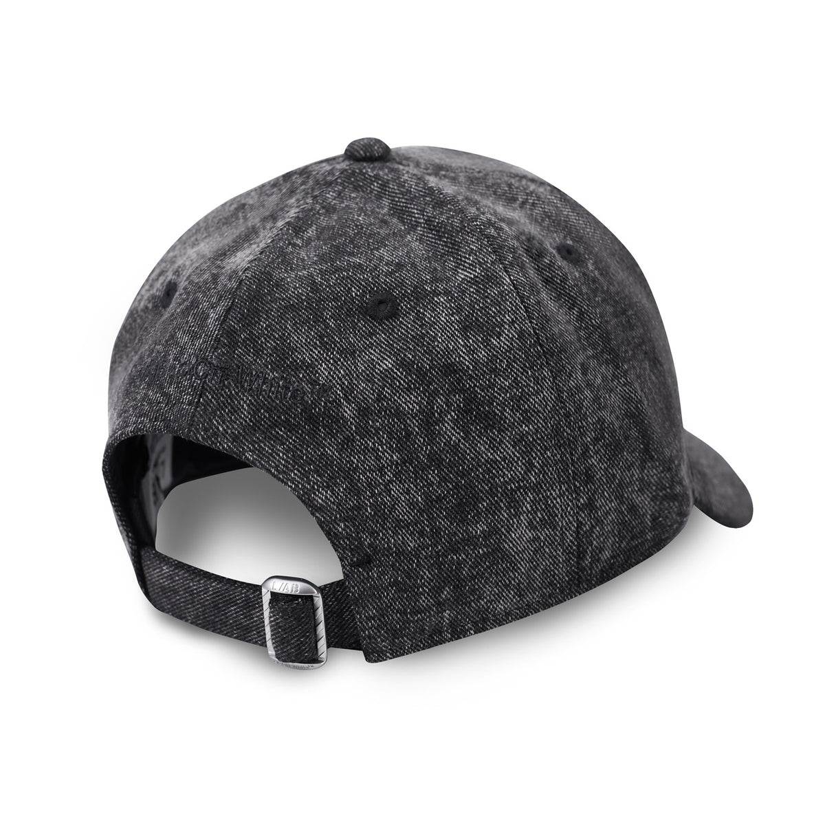 L/AB c/o Off-White Off Pinch Front Curved Brim Denim Cap Black