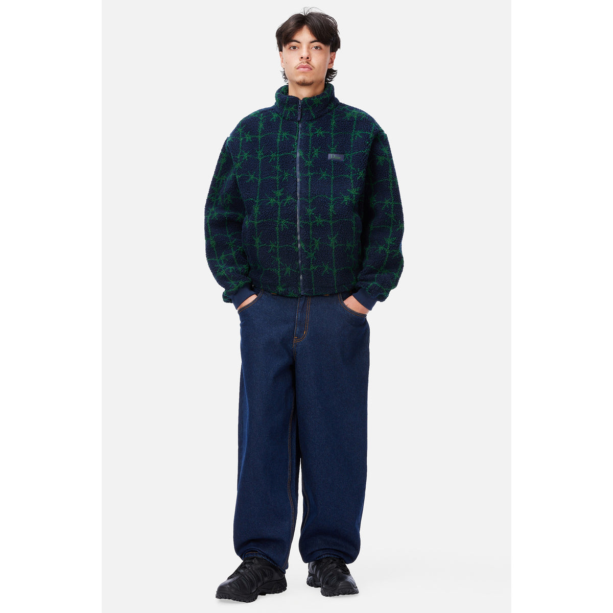 Dime Polar Fleece Zip Navy