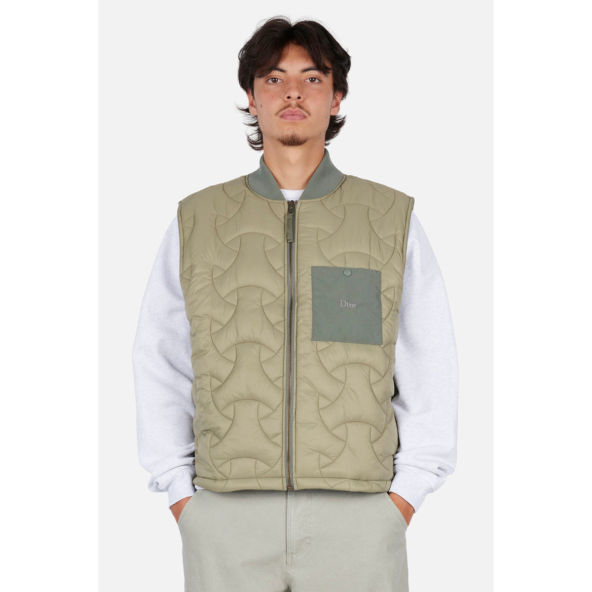 Dime Reversible Vest Sage
