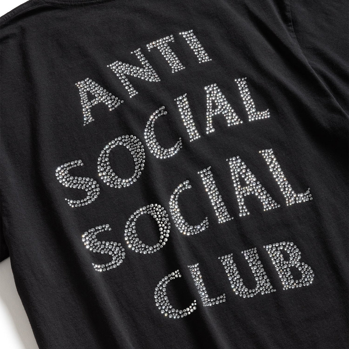 Anti Social Social Club Rhinestone Tee Black