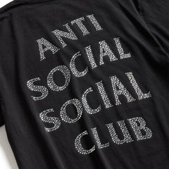 Anti Social Social Club Rhinestone Tee Black