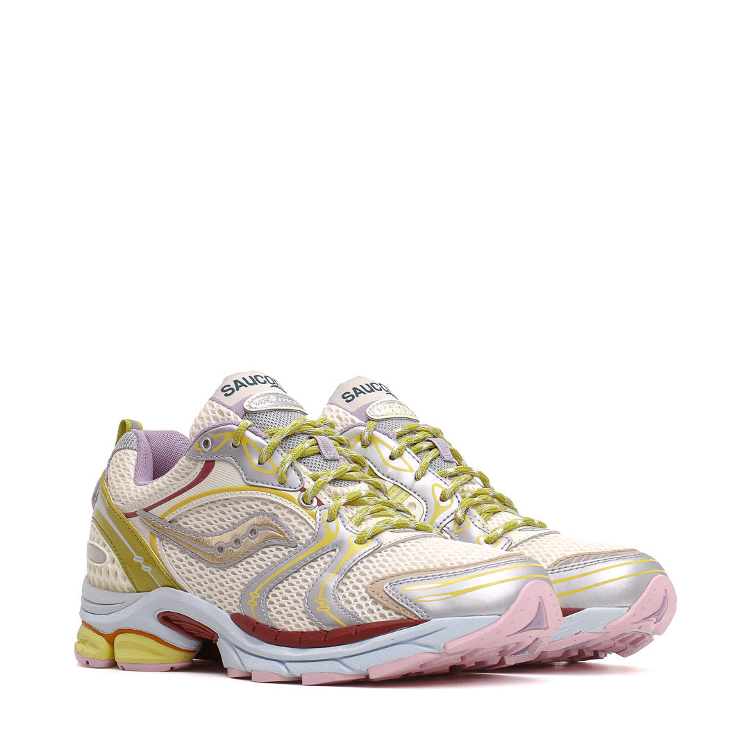 Saucony x Evelynn World Men Progrid Triumph 4 Silver Matcha S102153-1001