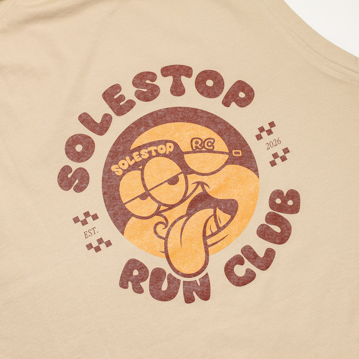 Solestop Run Club Mascot Tank Top Apricot