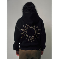 4YE Signature Zip Hoodie - Black/Gold