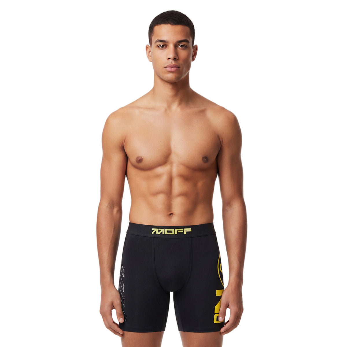 L/AB c/o Off-White Stamp High Alert Printed Boxer Brief Black