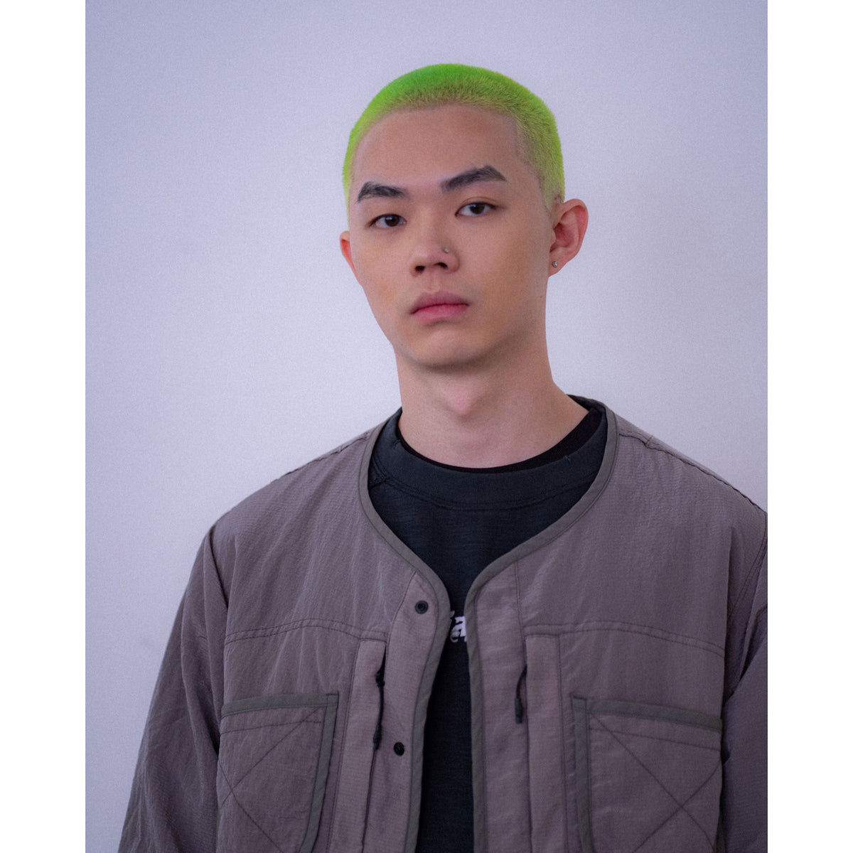Lakh Transparent Ripstop Inner Jacket Army Green