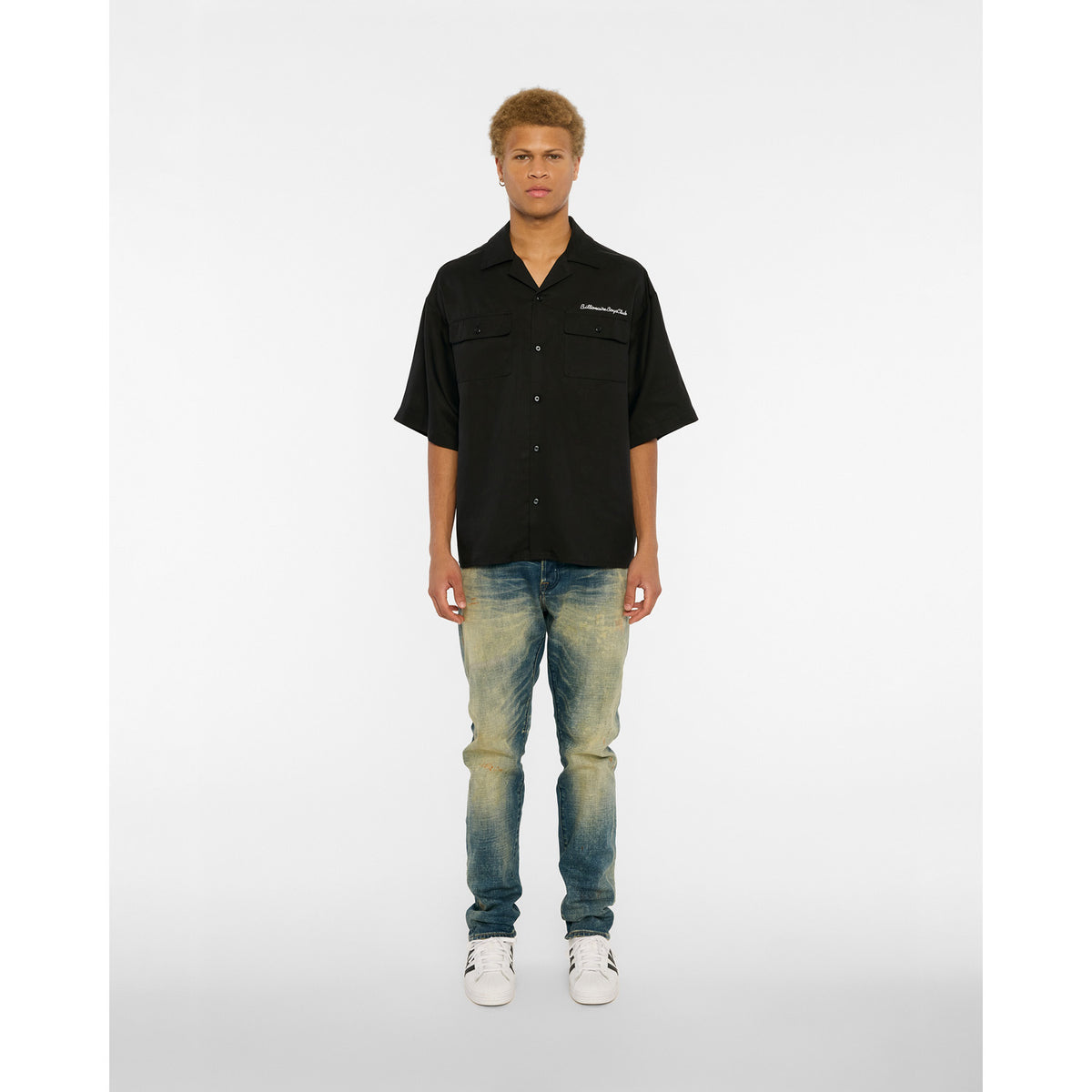 Billionaire Boys Club BB Tip Top SS Woven Black