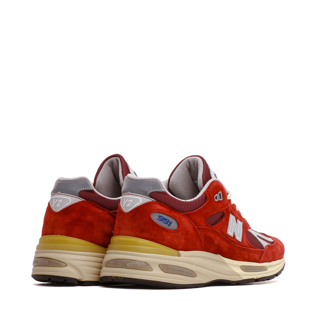 New Balance Men Made in UK 991v2 Karanda Red U991RS2