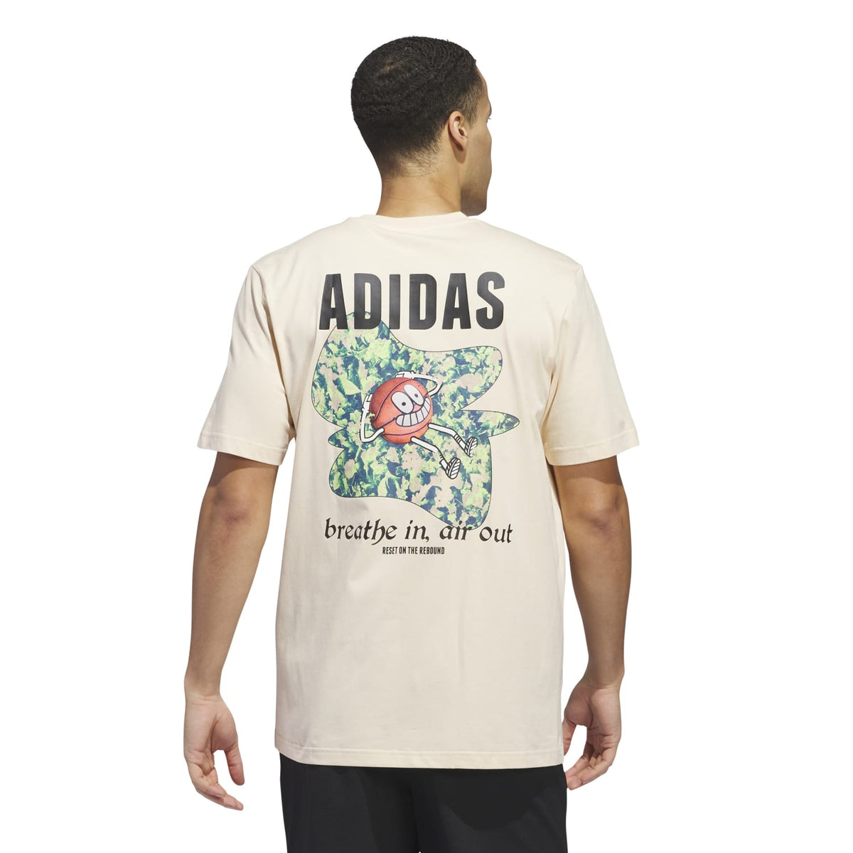 Adidas Basketball Men Lil Stripe Photoreal Graphic Tee Pink IN6384 - T - SHIRTS Canada