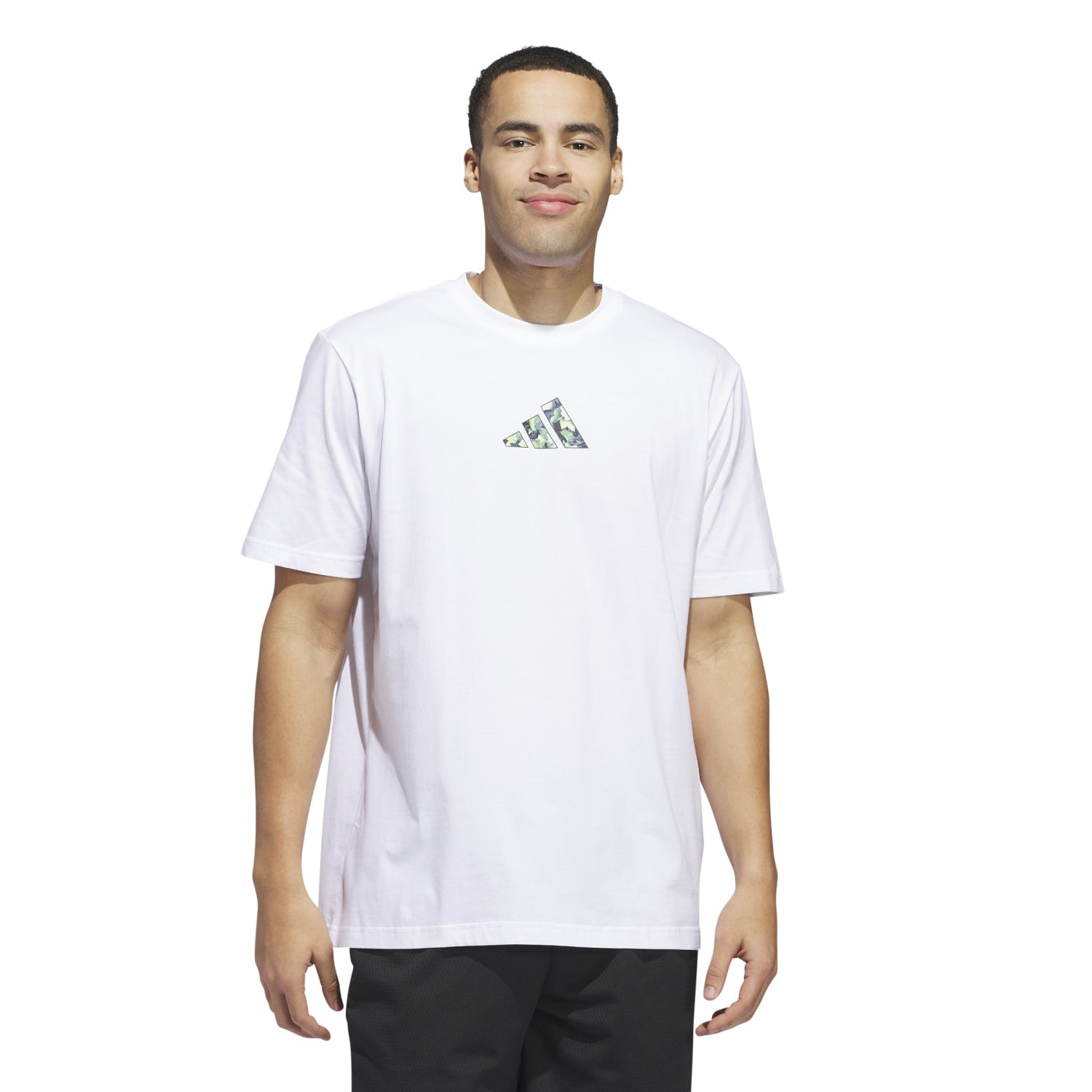 Adidas Basketball Men Lil Stripe Photoreal Graphic Tee White IN6376 - T - SHIRTS Canada