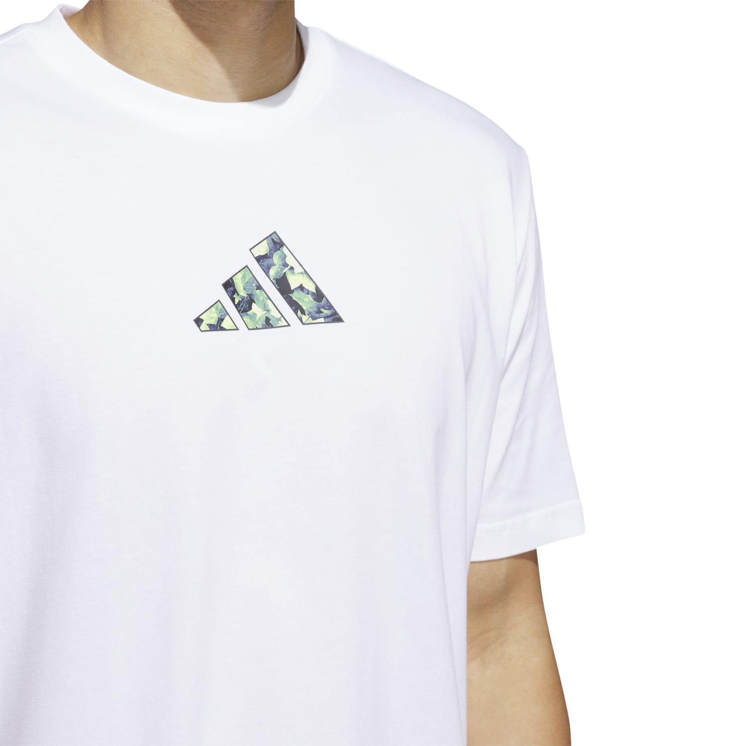 adidas basketball men lil stripe photoreal graphic tee white in6376 747