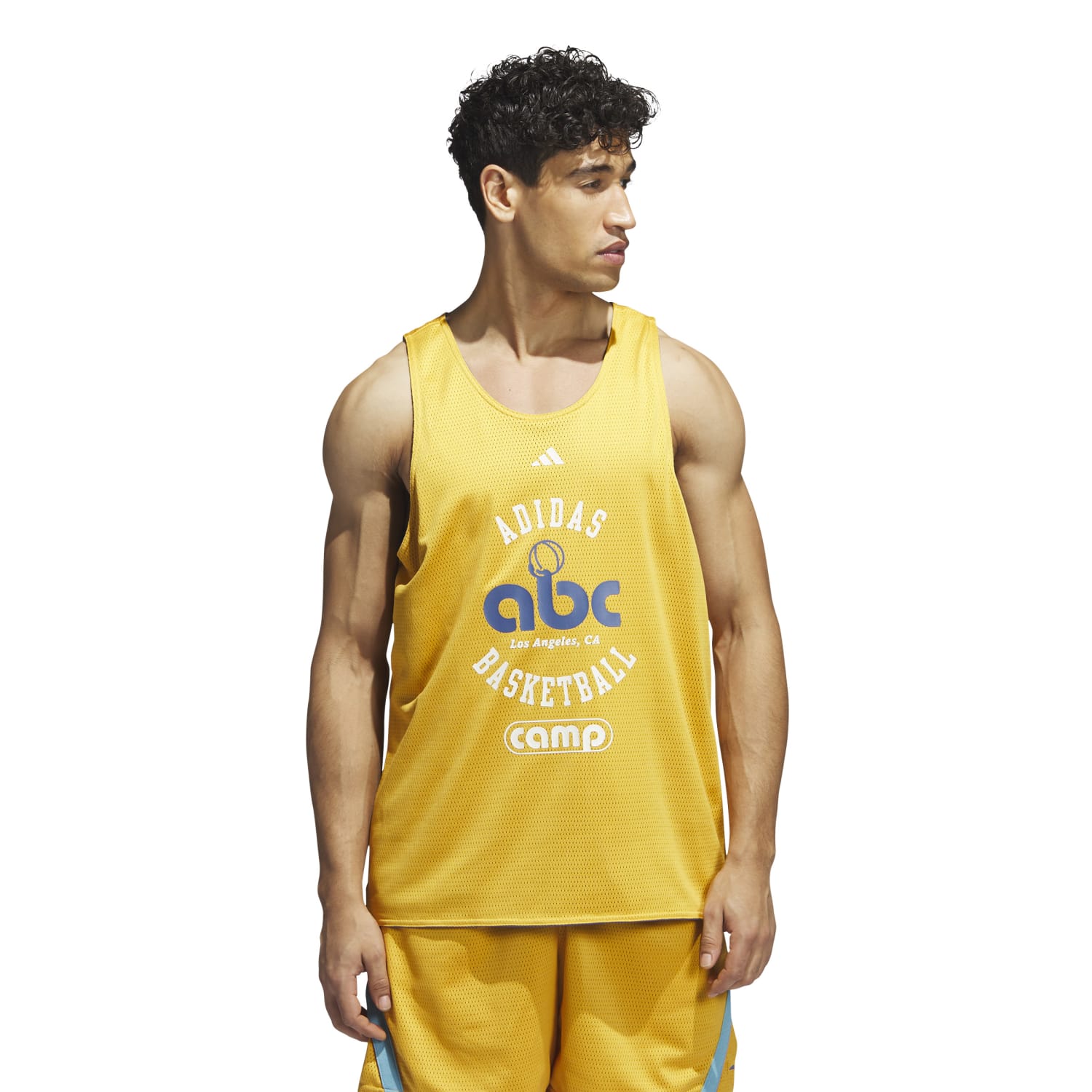 adidas basketball men select summer camp jersey yellow il2320 431