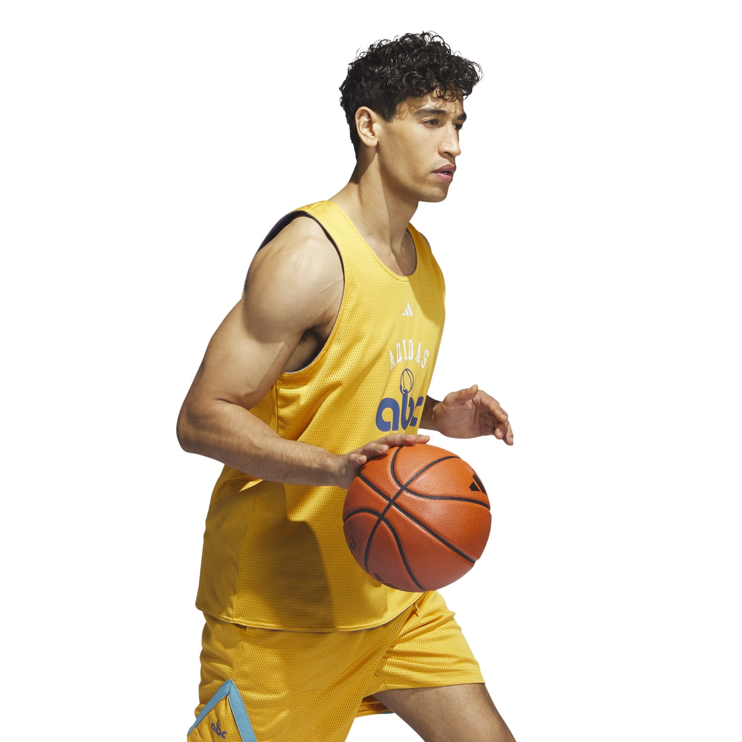 adidas basketball men select summer camp jersey yellow il2320 666