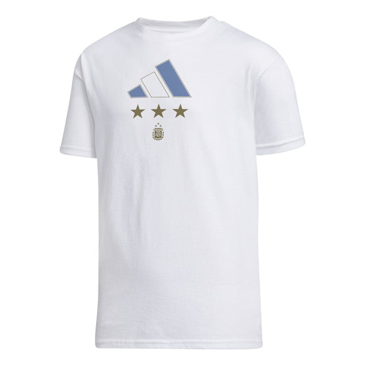 Adidas Kids Argentina 2022 Winners Tee White IS5476 - T-SHIRTS - Canada