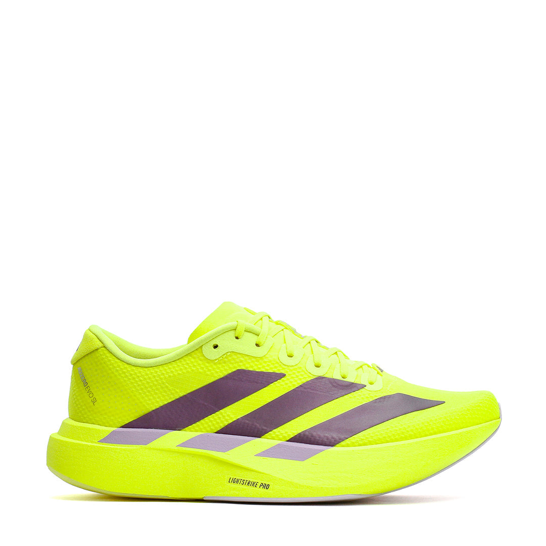Adidas Men Adizero EVO SL Solar Yellow Aurora Plum JR2024 - FOOTWEAR - Canada Main image