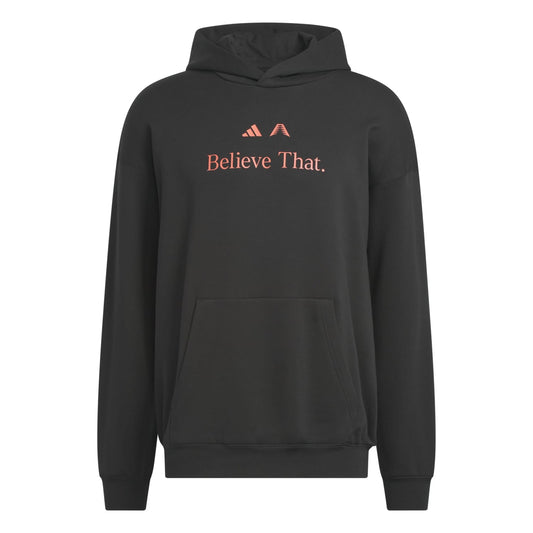Adidas Men Anthony Edwards Believe That Hoodie Black - SWEATERS - Canada