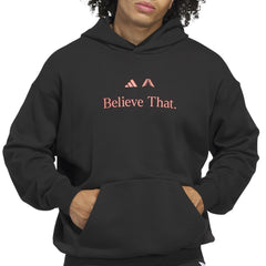 Adidas Men Anthony Edwards Believe That Hoodie Black - SWEATERS - Canada