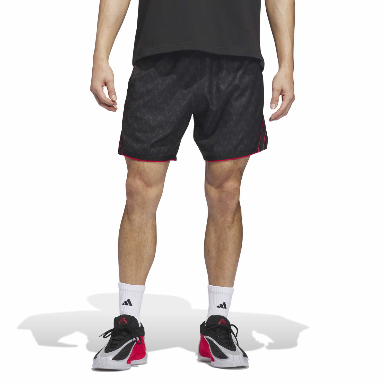 Adidas Men Anthony Edwards Crazy Lite AOP Shorts Black Secondary image
