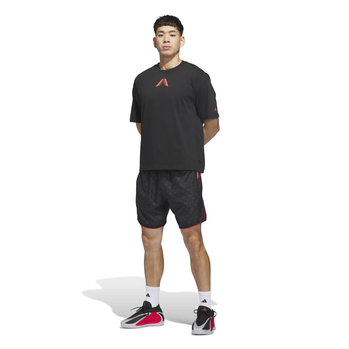 Adidas Men Anthony Edwards Crazy Lite AOP Shorts Black - SHORTS - Canada