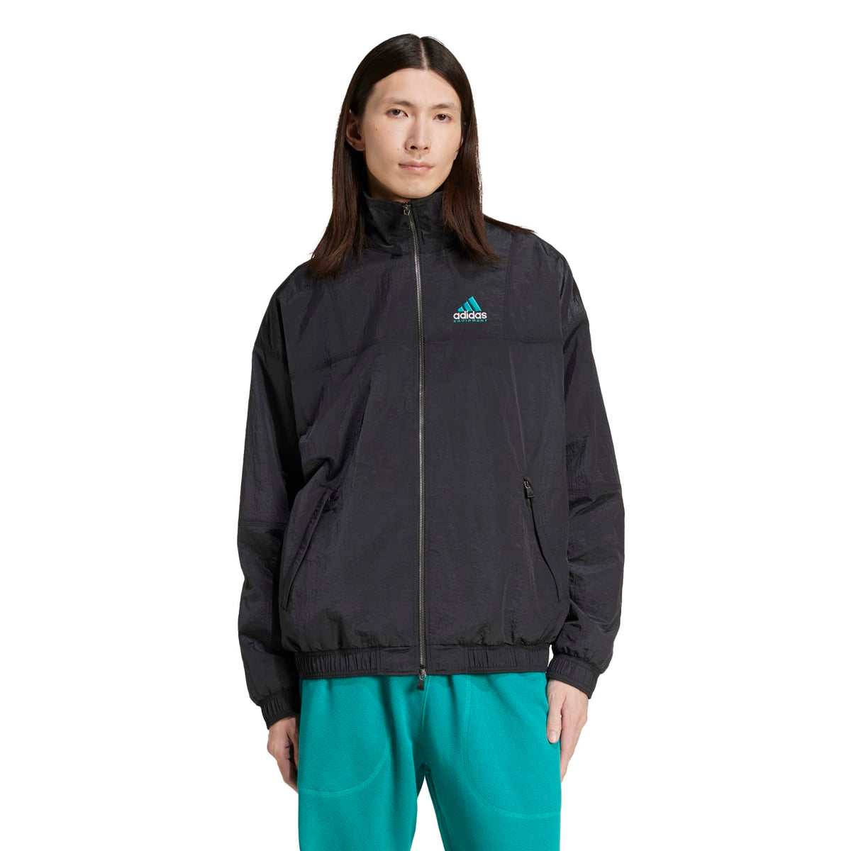 Adidas Men Equipment Track Top Black - OUTERWEAR - Canada