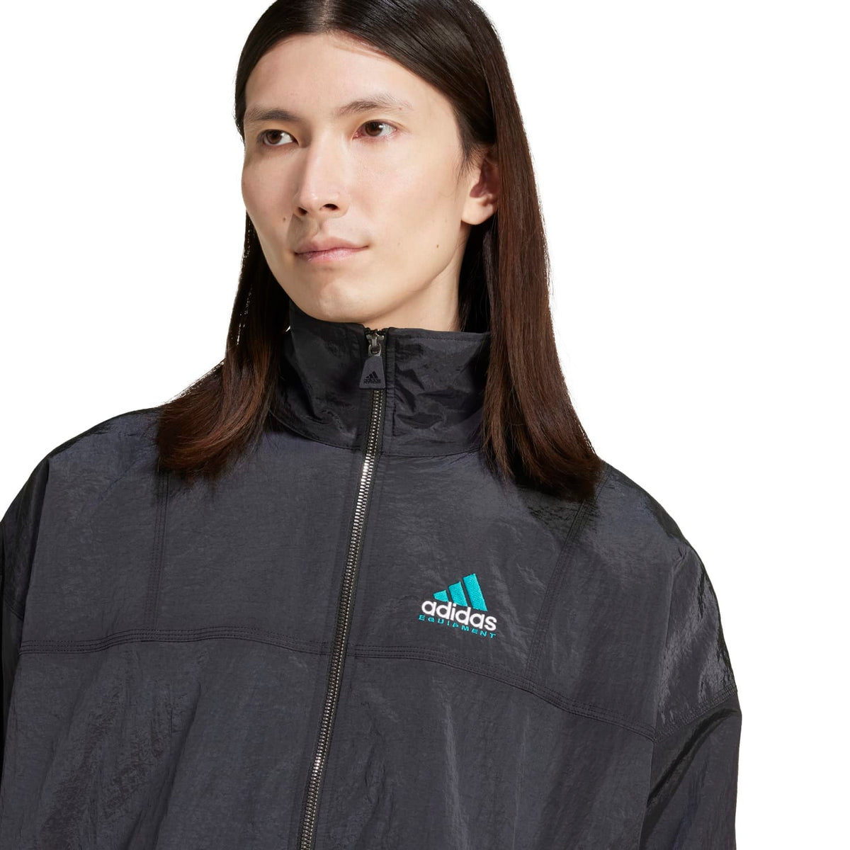 Adidas Men Equipment Track Top Black - OUTERWEAR - Canada