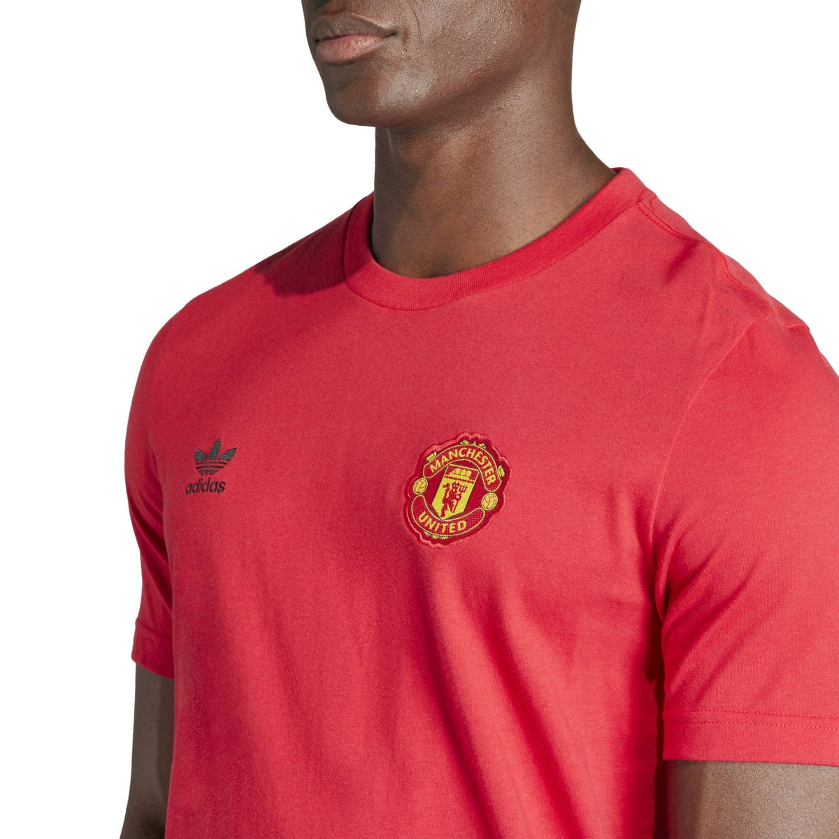 Adidas Men Manchester United Essentials T-Shirt Red IK8705 - T-SHIRTS - Canada