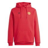 adidas men manchester united essentials trefoil hoodie red ik8706 175 compact