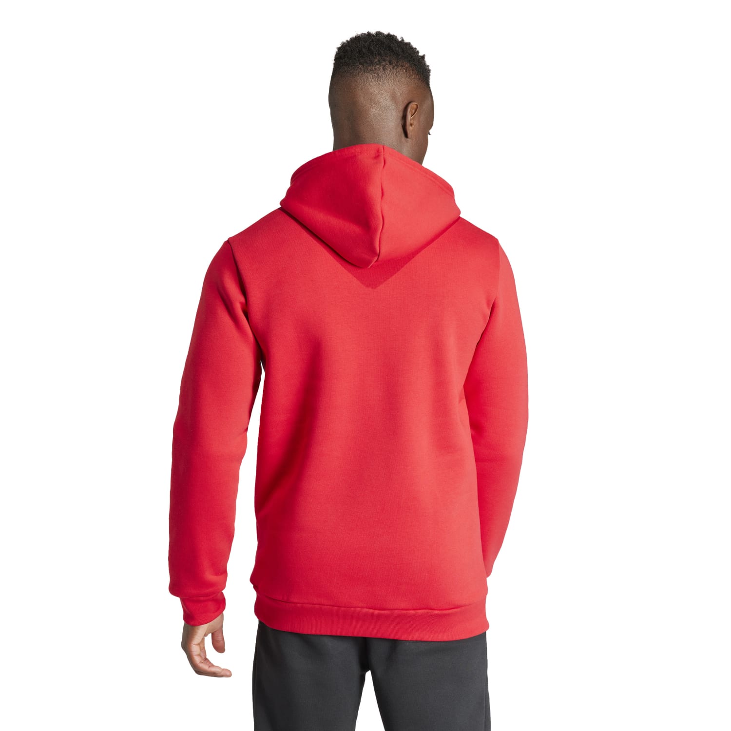 Adidas Men Manchester United Essentials Trefoil Hoodie Red IK8706 - SWEATERS - Canada