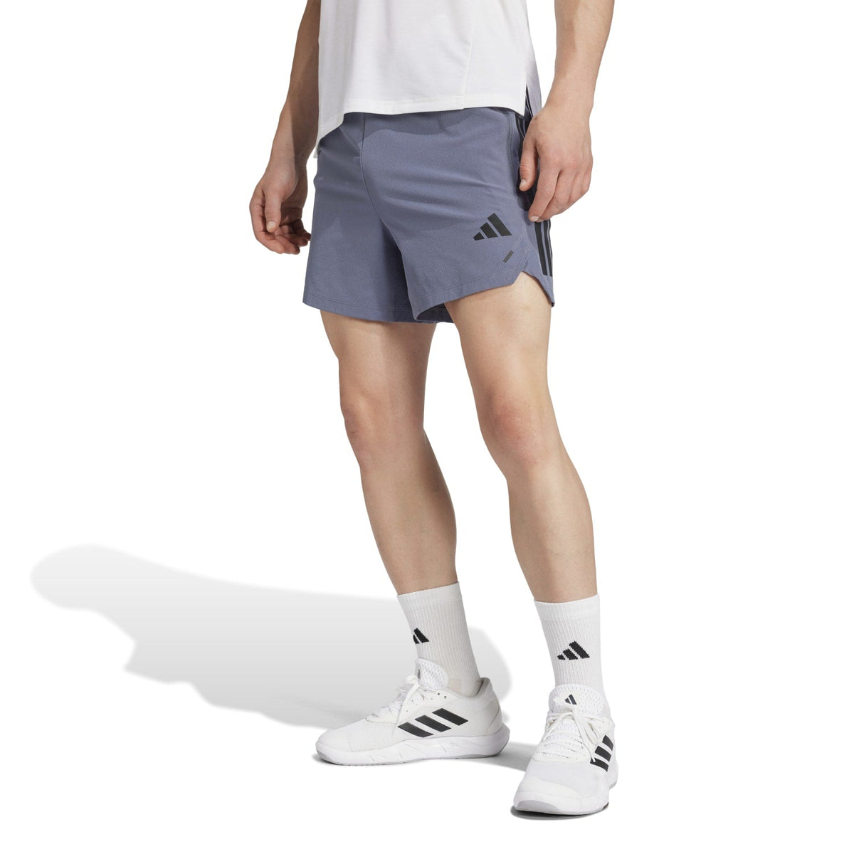 Adidas Men Power 3-Stripes Shorts Grey - SHORTS - Canada